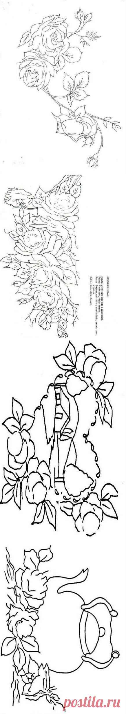 ШАБЛОНЫ, ТРАФАРЕТЫ-20 . ЦВЕТЫ-2.