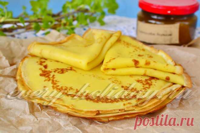 Блины в бутылке: рецепт с