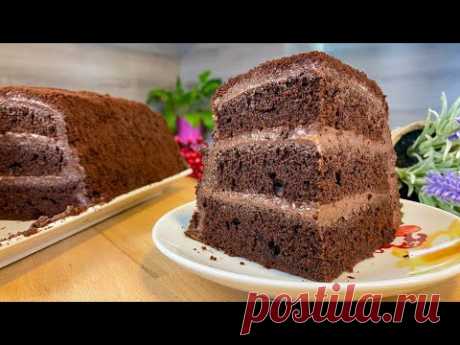 Всё смешали и готово! Самый Мега ШОКОЛАДНЫЙ ТОРТ!