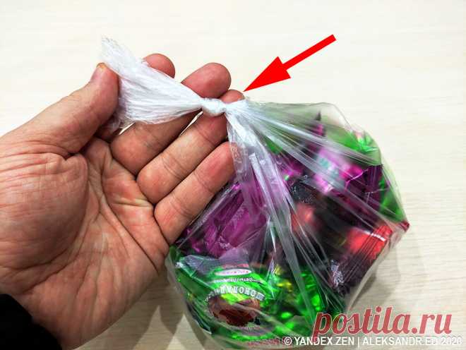 Как можно легко развязать фасовочный или обычный целлофановый пакет. Показываю, простой и быстрый способ | ALEKSANDR ED | Яндекс Дзен