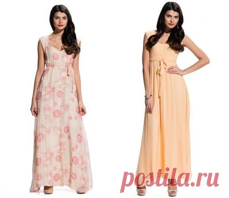 Длинные летние платья 2015 (фото): актуальные фасоны