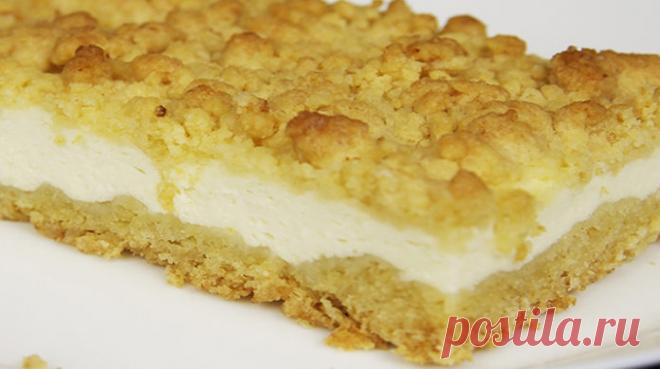 Вкуснейший творожный пирог с песочной | Любимые рецепты