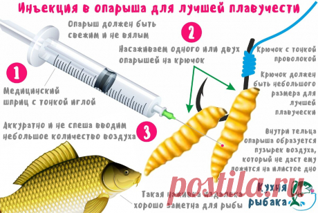 Воздушная инъекция в опарыша для лучшей плавучести | Кухня рыбака | Яндекс Дзен
