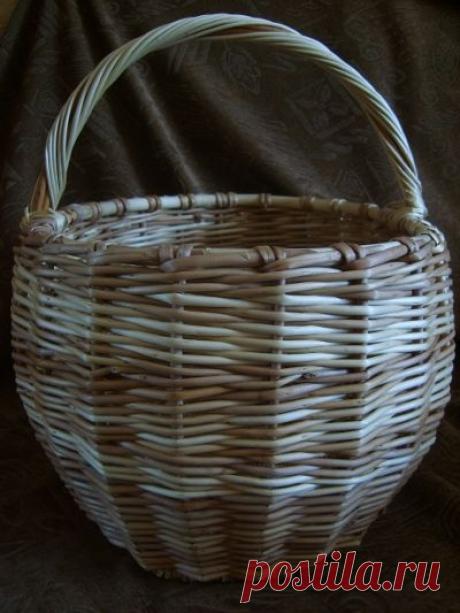Плетение корзины с обруча | Своя изба