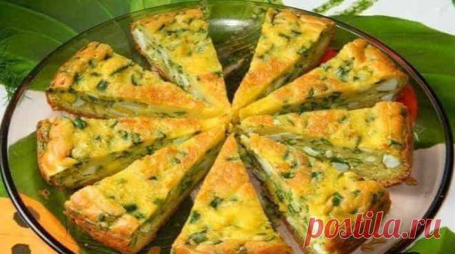 Запеканка с яйцами и луком! Легкий закусочный пирог, делается быстро и легко! | Эксклюзивные шедевры кулинарии.