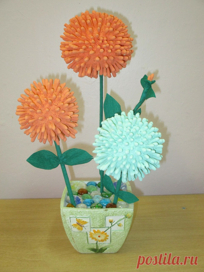 Идеи из ватных палочек — Сделай сам, идеи для творчества - DIY Ideas