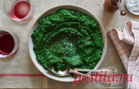 Сливочный шпинат - кулинарный пошаговый рецепт с фото на KitchenMag.ru