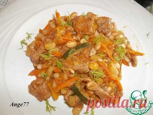 Фасоль со свининой и овощами - кулинарный рецепт