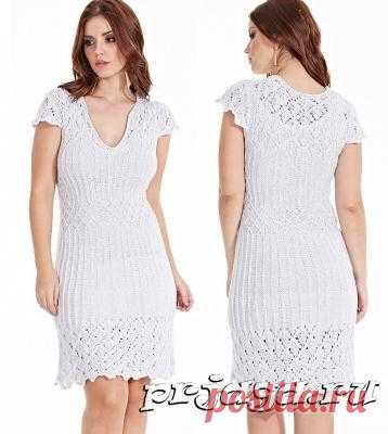 Летнее платье спицами «Дива»