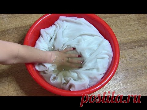 СЕКРЕТНЫЙ СПОСОБ: домашний отбеливатель для тюли
