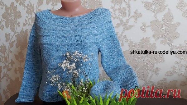 Джемпер "Изморозь" спицами. Подробный мастер класс как связать джемпер | Шкатулка рукоделия. Сайт для рукодельниц.