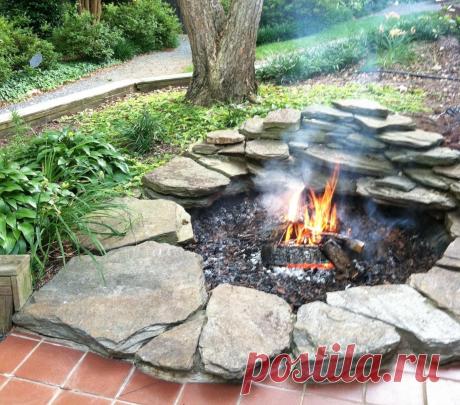 Очаг на даче для душевных посиделок — Сделай сам, идеи для творчества - DIY Ideas