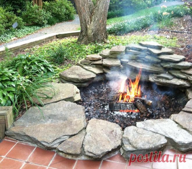 Очаг на даче для душевных посиделок — Сделай сам, идеи для творчества - DIY Ideas