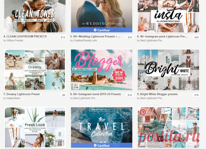 Lightroom Presets ~ Creative Market

Платные пресеты для обработки фото