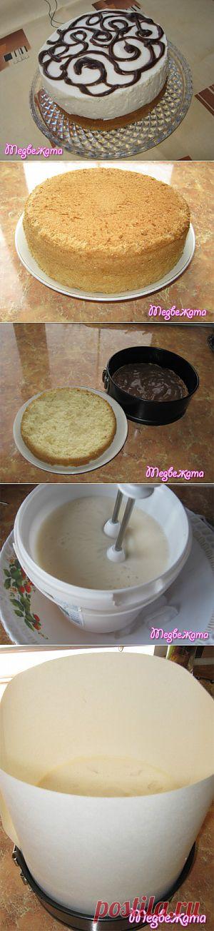 Потрясающий торт-суфле "Птичье молоко"(без сырых яиц и масла)!.