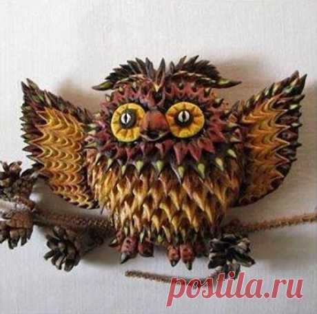 Сова из соленого теста. Мастер-класс
