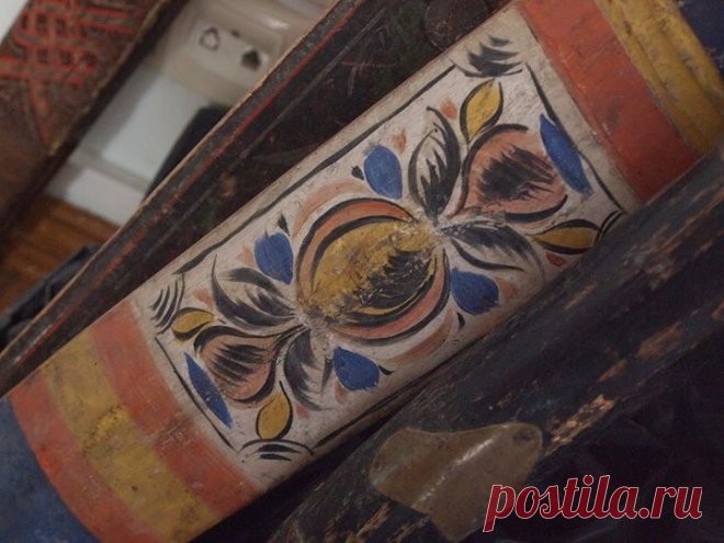 Фрагмент росписи праздничной дуги.