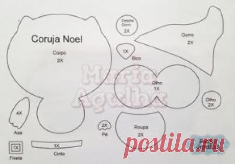 Милые новогодние совушки из фетра