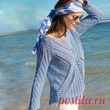 Вяжем ажурные пуловеры, пончо, жилеты и туники спицами | Вязание с Paradosik_Handmade | Дзен