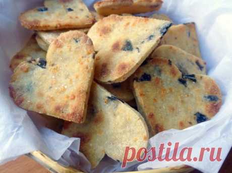 ПЕЧЕНЬКИ С ОЛИВКАМИ. ХРУСТЯЩИЕ И СОЛЁНЫЕ
