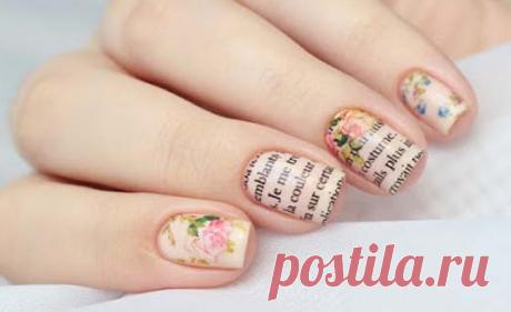 Как самостоятельно сделать газетный маникюр - Полезные советы на все случаи жизни