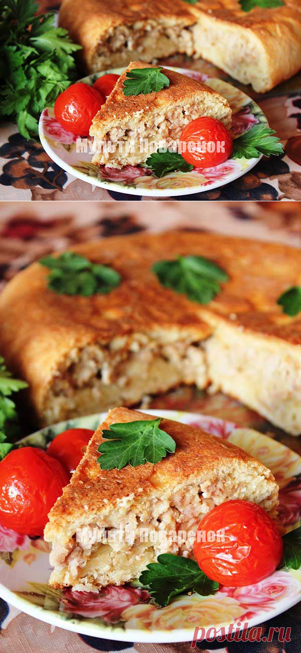 Пирог с мясом в мультиварке | Мультиповаренок