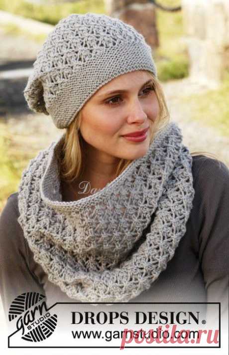 ВЯЗАНЫЙ КОМПЛЕКТ: ОСЕННИЙ ТУМАН DROPS | Варварушка-Рукодельница