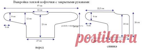 Выкройка распашонки.