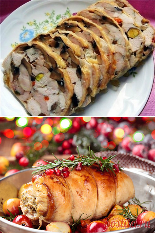 Что приготовить на Новый год 2018: мясной рулет с грибами - Smak.ua