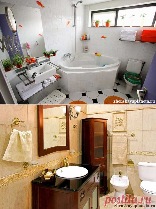 Маленькая ванная - 5 дизайнерских решений | Женская Планета