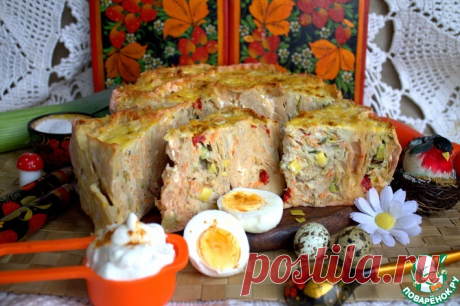 Мясной пирог-запеканка Кулинарный рецепт
