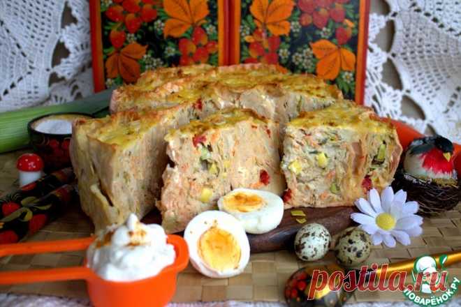 Мясной пирог-запеканка Кулинарный рецепт