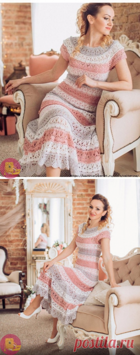 Шедевральное платье узором лилии — Сделай сам, идеи для творчества - DIY Ideas