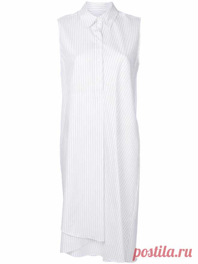 Mm6 Maison Margiela Полосатое платье-рубашка - Farfetch