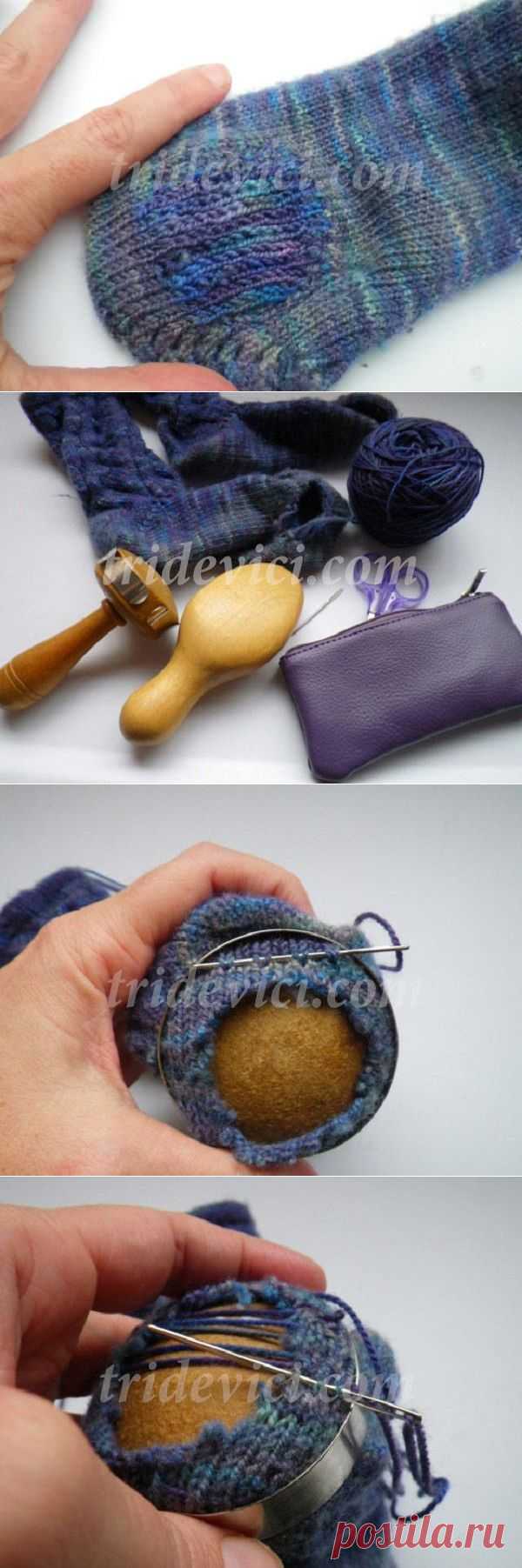 ИГОЛКА С НИТОЧКОЙ. Красивая и аккуратная штопка