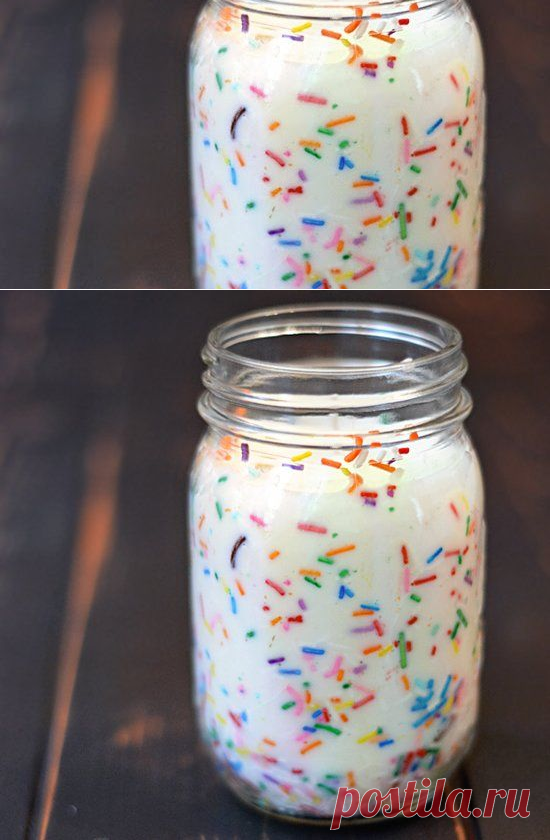 DIY Vela Funfetti