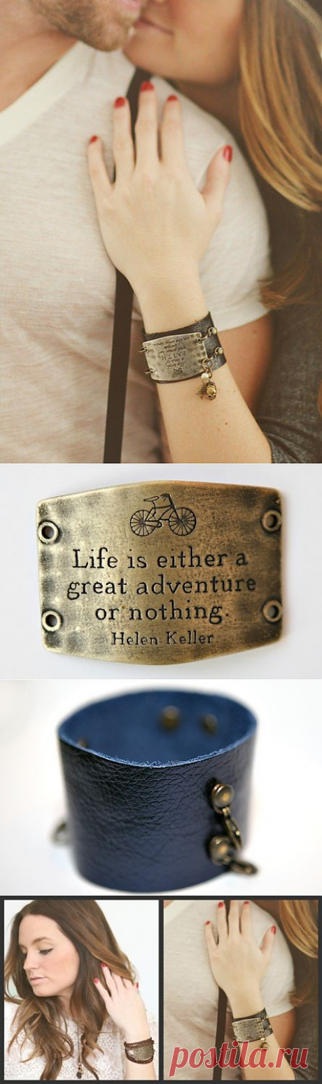 Любимая цитата на браслете / Украшения и бижутерия / Модный сайт о стильной переделке одежды и интерьера