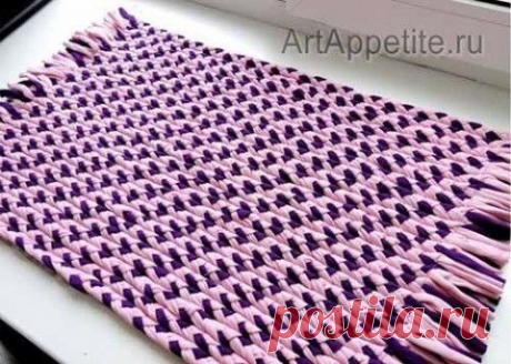 Коврик из косичек | Искусница