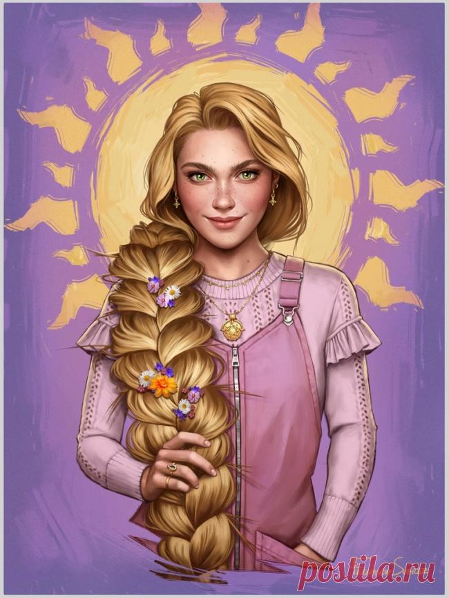 Чилийская художница представила, как выглядели бы принцессы Disney в наши дни