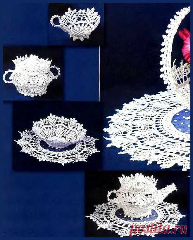 Чайный сервиз. Вязание крючком.