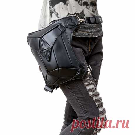 Fashion Gothic Steampunk Skull Retro Rock bag Men Women Waist Bag Shoulder Bag Phone Case Holder women messenger Bag 2017 купить на AliExpress