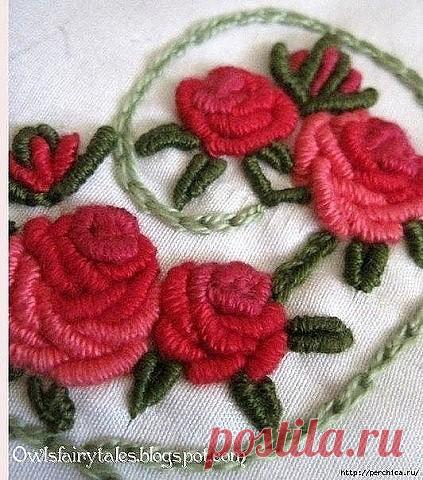 Вышивка в стиле рококо. Азы