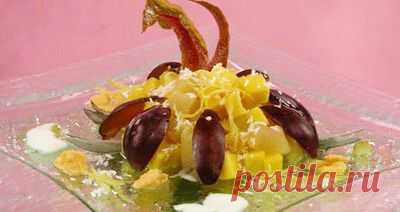 Салат фруктовый с йогуртом. - Рецепты - Доставка пиццы, обедов, суши, питьевой воды домой и в офис, банкет, кейтеринг, организация мероприятий в Петербурге