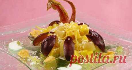 Салат фруктовый с йогуртом. - Рецепты - Доставка пиццы, обедов, суши, питьевой воды домой и в офис, банкет, кейтеринг, организация мероприятий в Петербурге