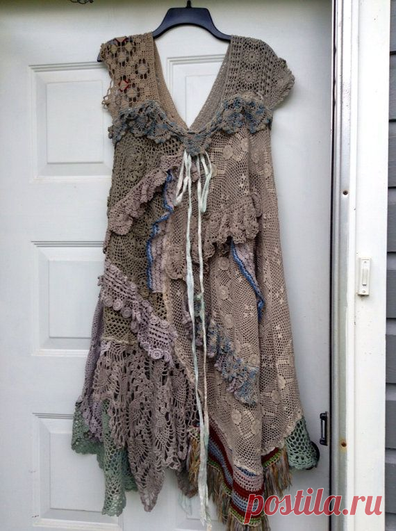 Reserved for Laura *****Luv Lucy Shadow Dancer Crochet Dress boho gyp…