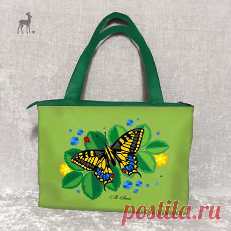 Краски лета: модель в салатовом цвете
#зеленаясумка #салатоваясумка #сумкасбабочкой #бабочканасумке #махаон #сумкасросписью #женскиесумки #яркиесумки #сумки2019 #сумкиназаказ
