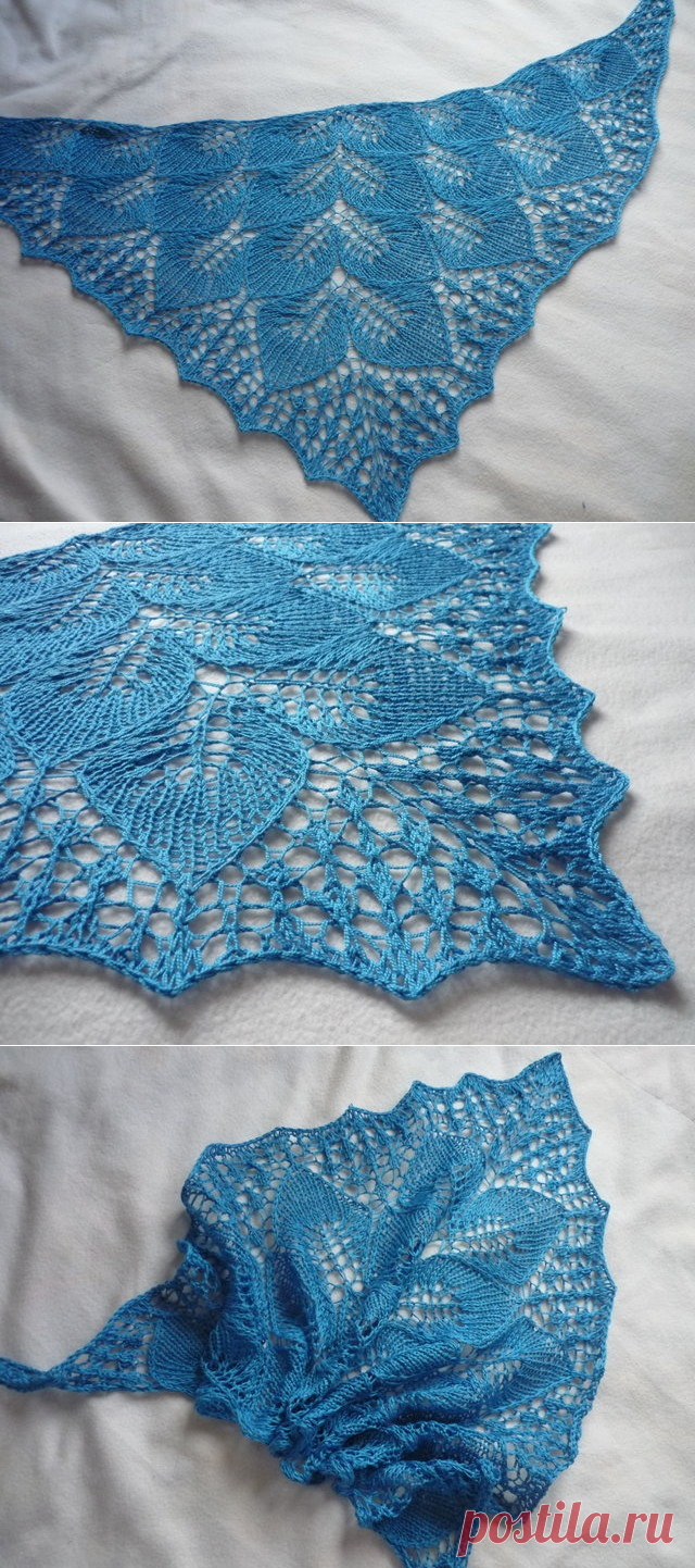 Шаль Frozen Leaves