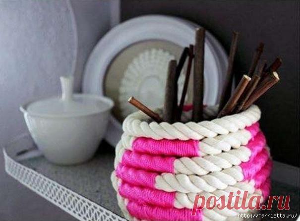 СТИЛЬНЫЕ КОВРИКИ ИЗ ВЕРЕВКИ. МАСТЕР-КЛАССЫ