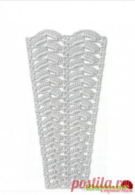 Схемы узоров для расширения полотна (крючок) - Вязание - Страна Мам