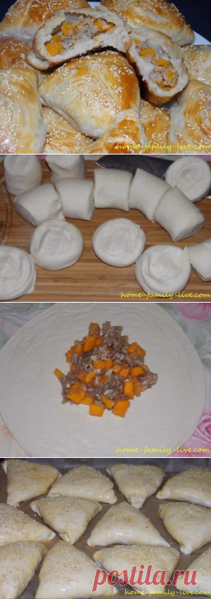 Самса с мясом и тыквой/Сайт с пошаговыми рецептами с фото для тех кто любит готовить